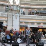 Performing at the Atlanta Airport with 'CC Booker' (2011).